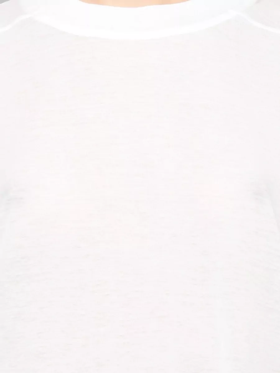 Rick Owens Drkshdw Asymmetric Hem Oversize Relaxed Sheer Cotton T Shirt