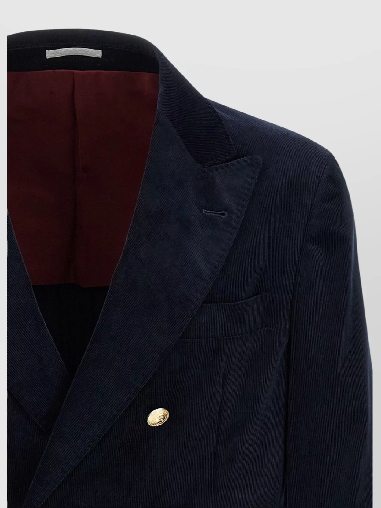 Brunello Cucinelli Tailored Corduroy Double-Breasted Blazer