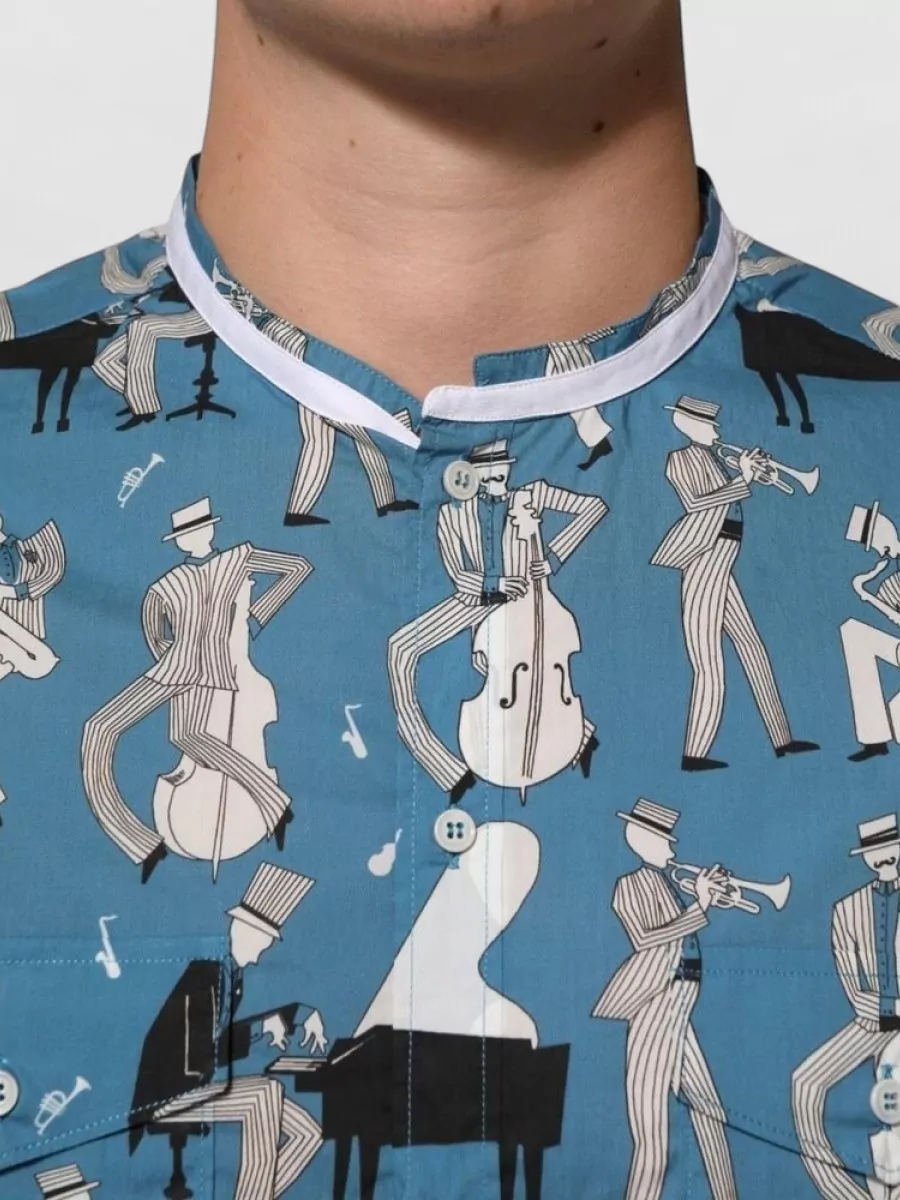 Dolce&Gabbana Jazz Print Cotton Shirt