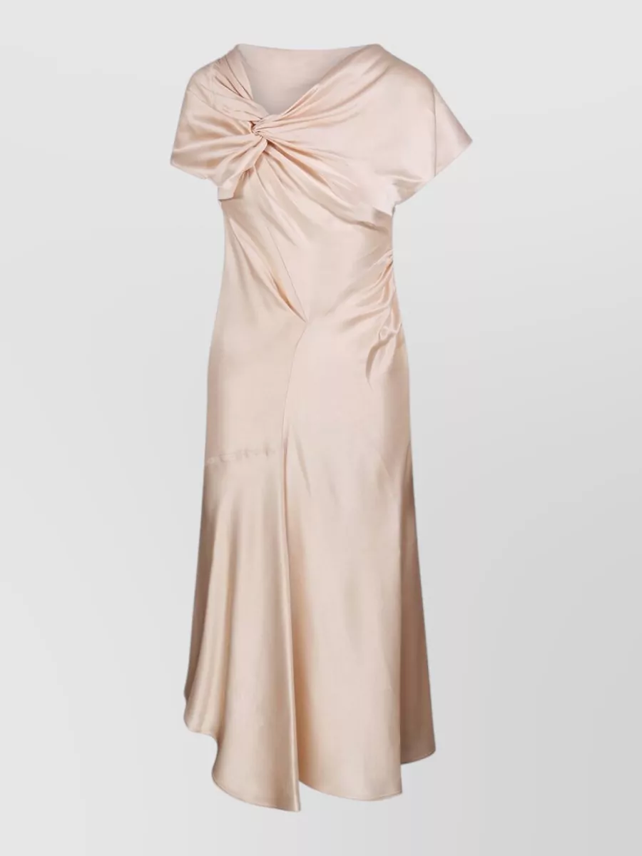 Victoria Beckham asymmetric twist midi dress