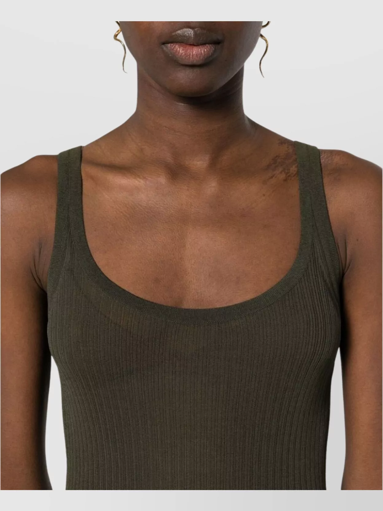 Max Mara Ribbed Silk Tank Top