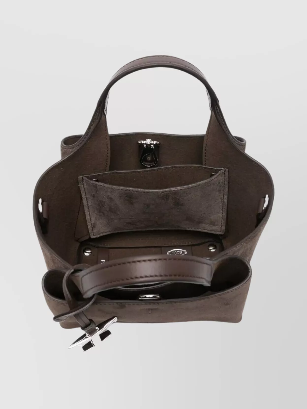 Tod's Suede Micro Tote Bag With Detachable Strap
