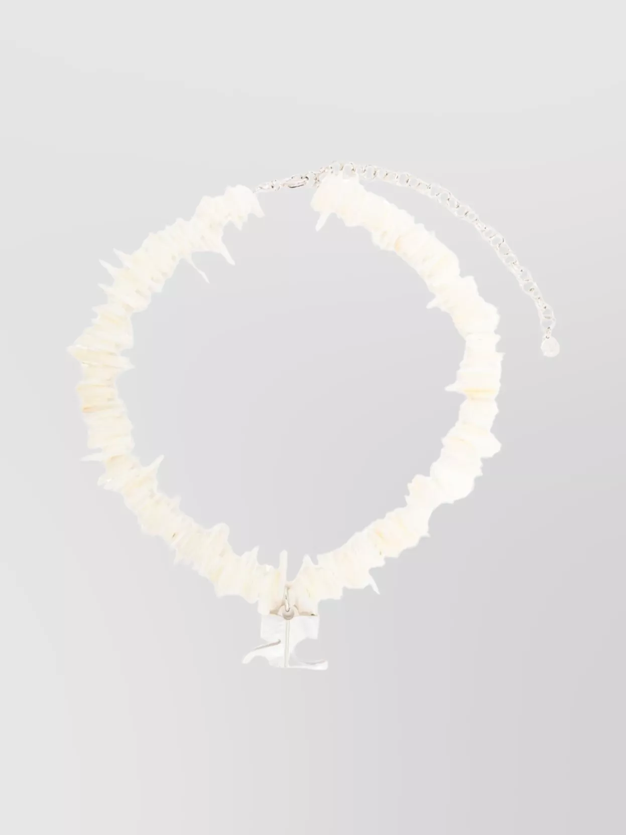 Courrèges Embellished Ribbed Collar Necklace