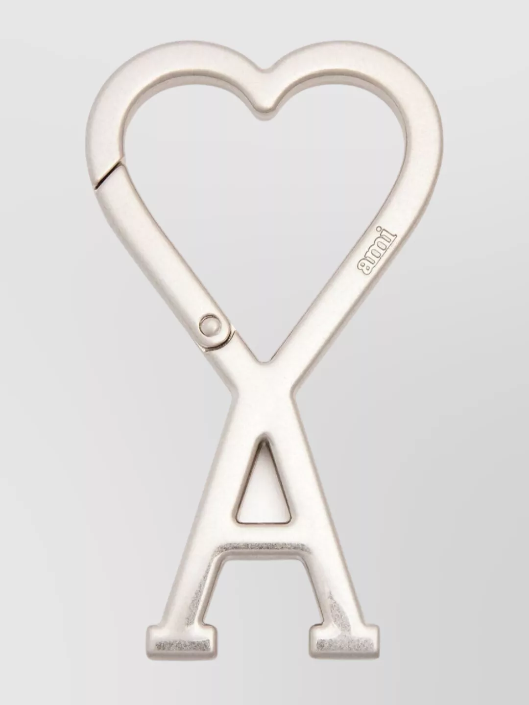 Ami Paris metal heart charm keychain