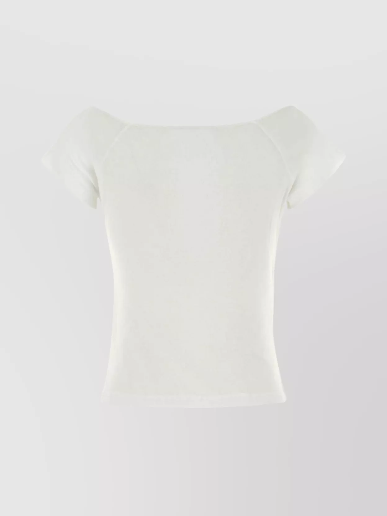 Gimaguas Cotton Sasi Off-The-Shoulder Ribbed T-Shirt