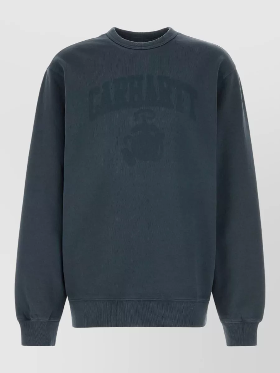 Carhartt Wip cotton faded pond corps long-sleeve t-shirt
