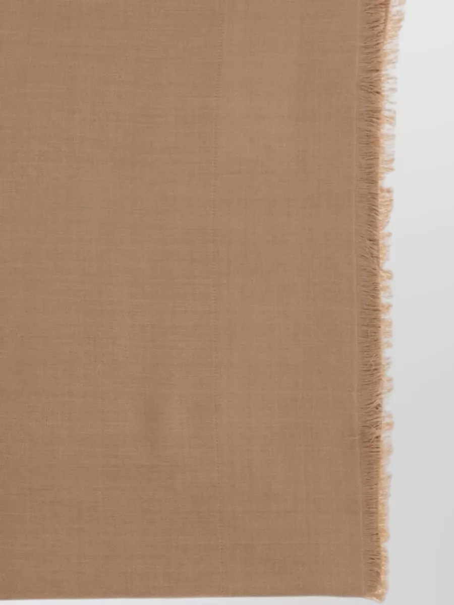 Max Mara Wool Fringed Scarf