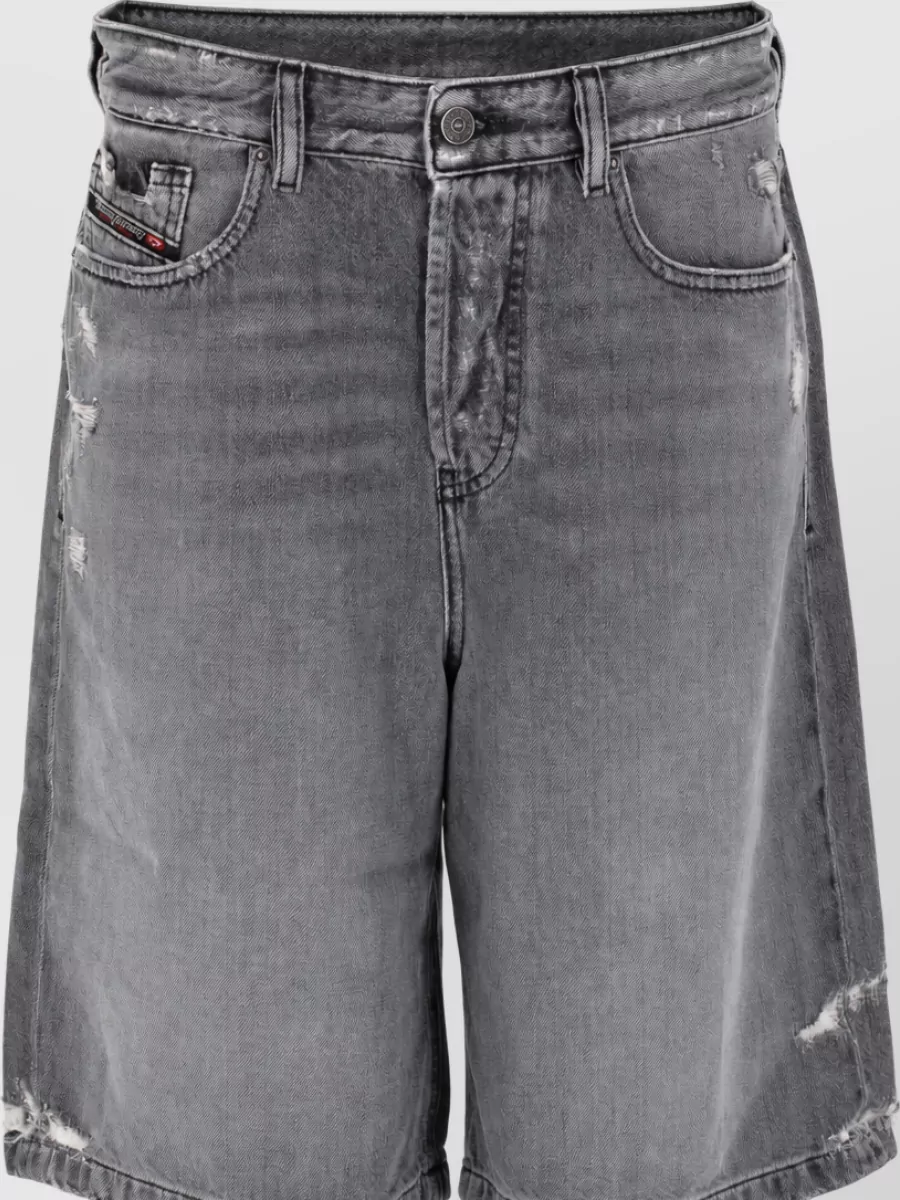 Diesel High Waist De Sire Casual Denim Shorts