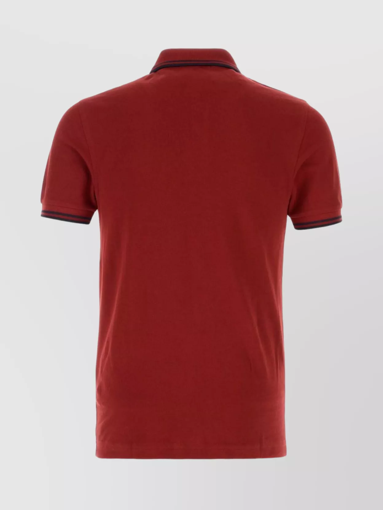 Fred Perry Piquet Polo Shirt With Ribbed Cuffs And Collar
