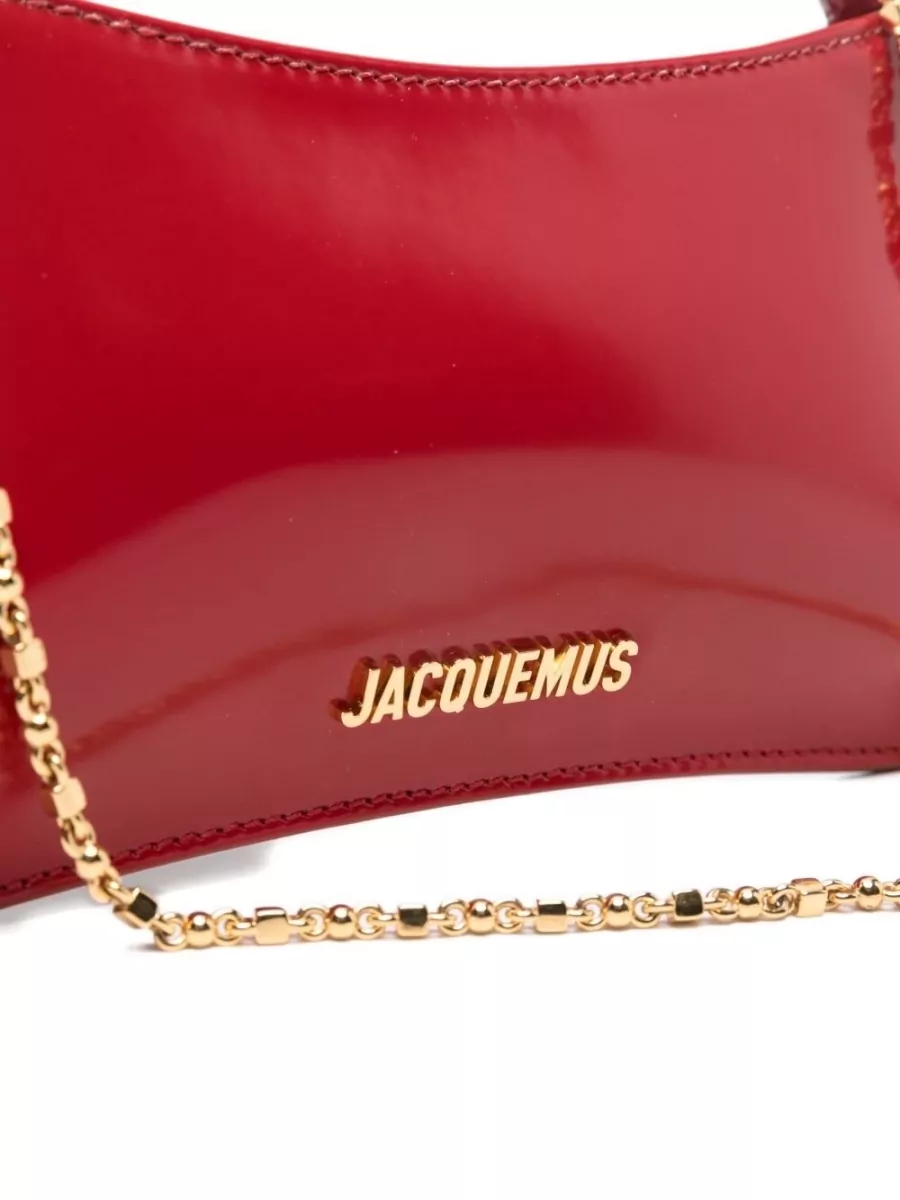 Jacquemus Shoulder Bag Chain Strap Glossy Finish