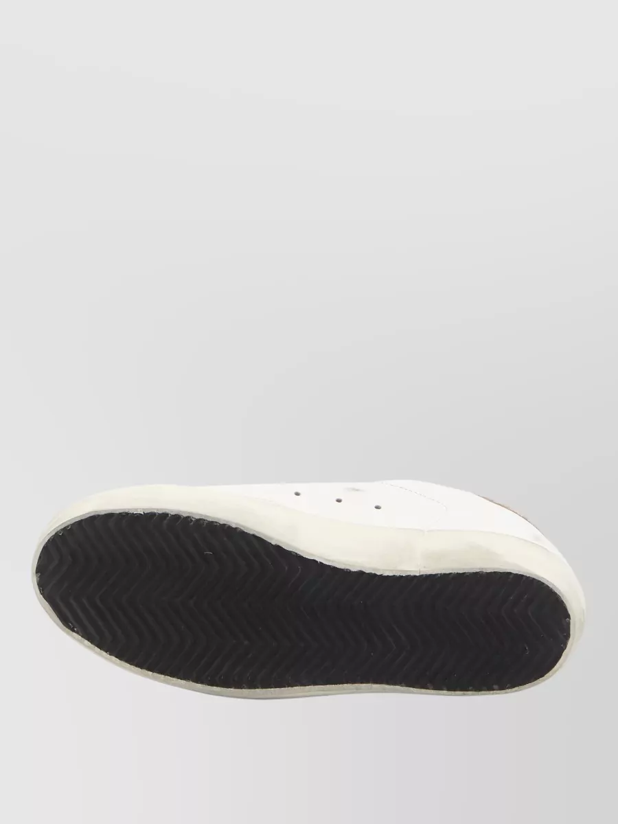 Golden Goose Vintage Sneakers With Glitter Star And Lizard Tab