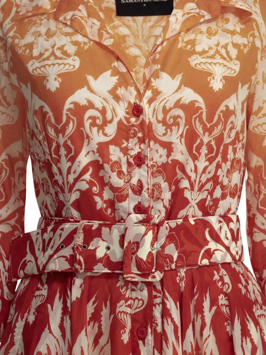Samantha Sung Cotton Midi Dress