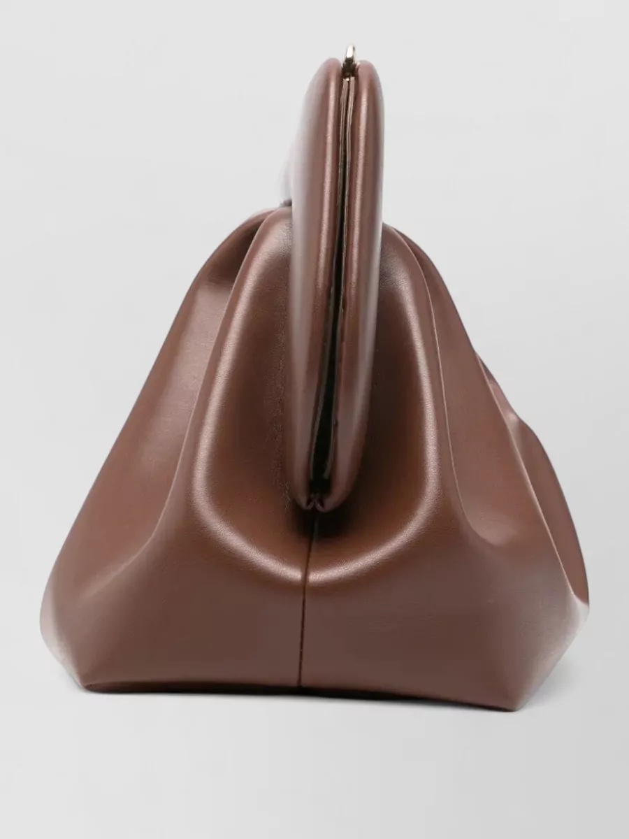 Themoiré Bios Leather Clutch Bag