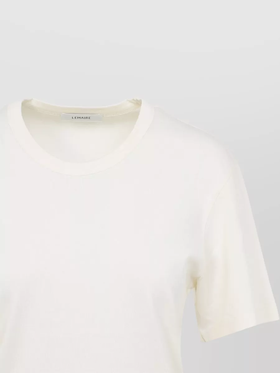 Lemaire Ribbed Crew Neck Short Sleeve Top