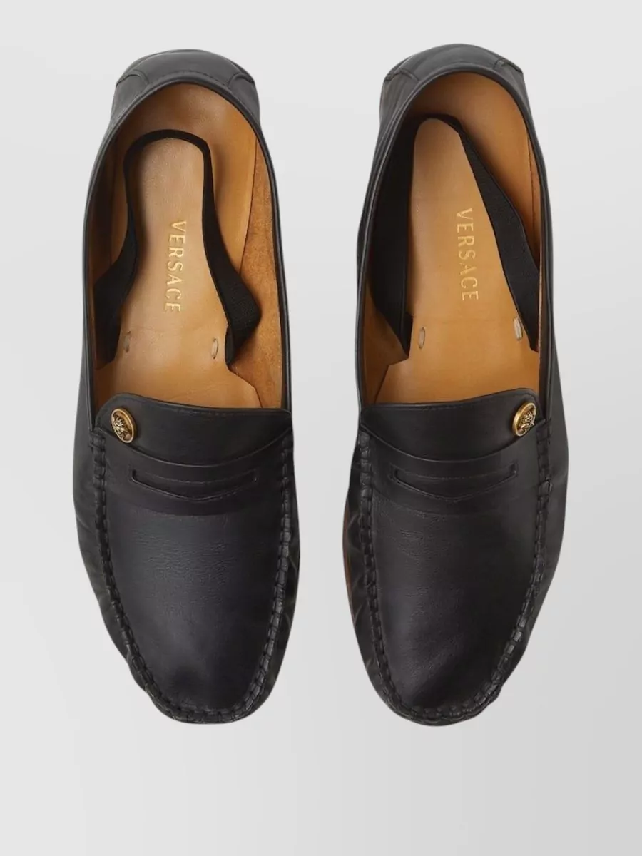 Versace Calf Leather Loafers