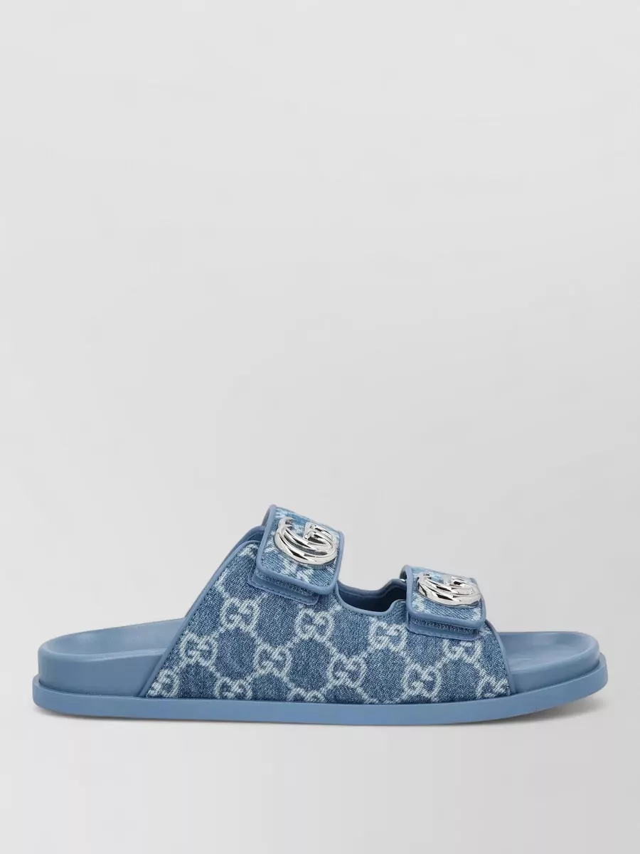 Gucci Denim Slide Sandals