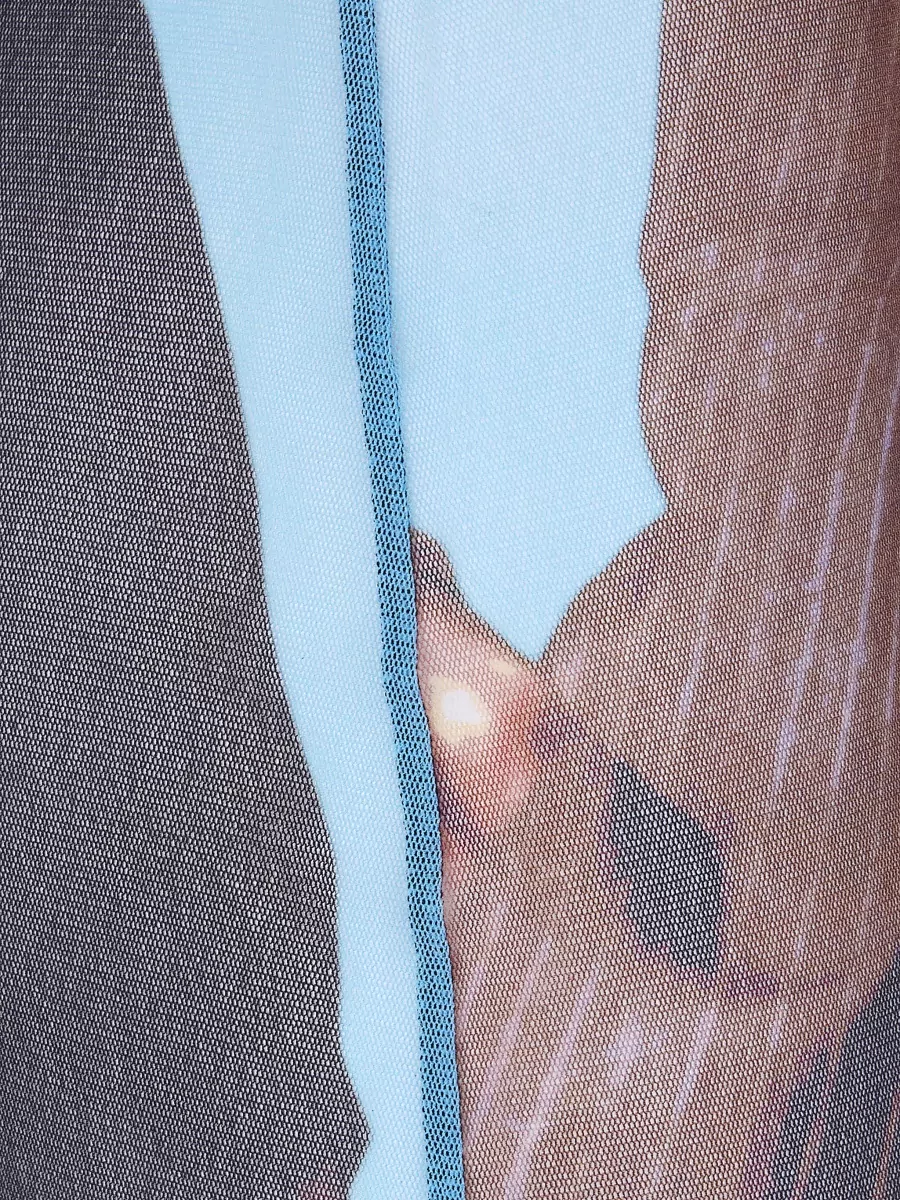 Jean Paul Gaultier Reedition Tennis Costume Sheer Print Trousers