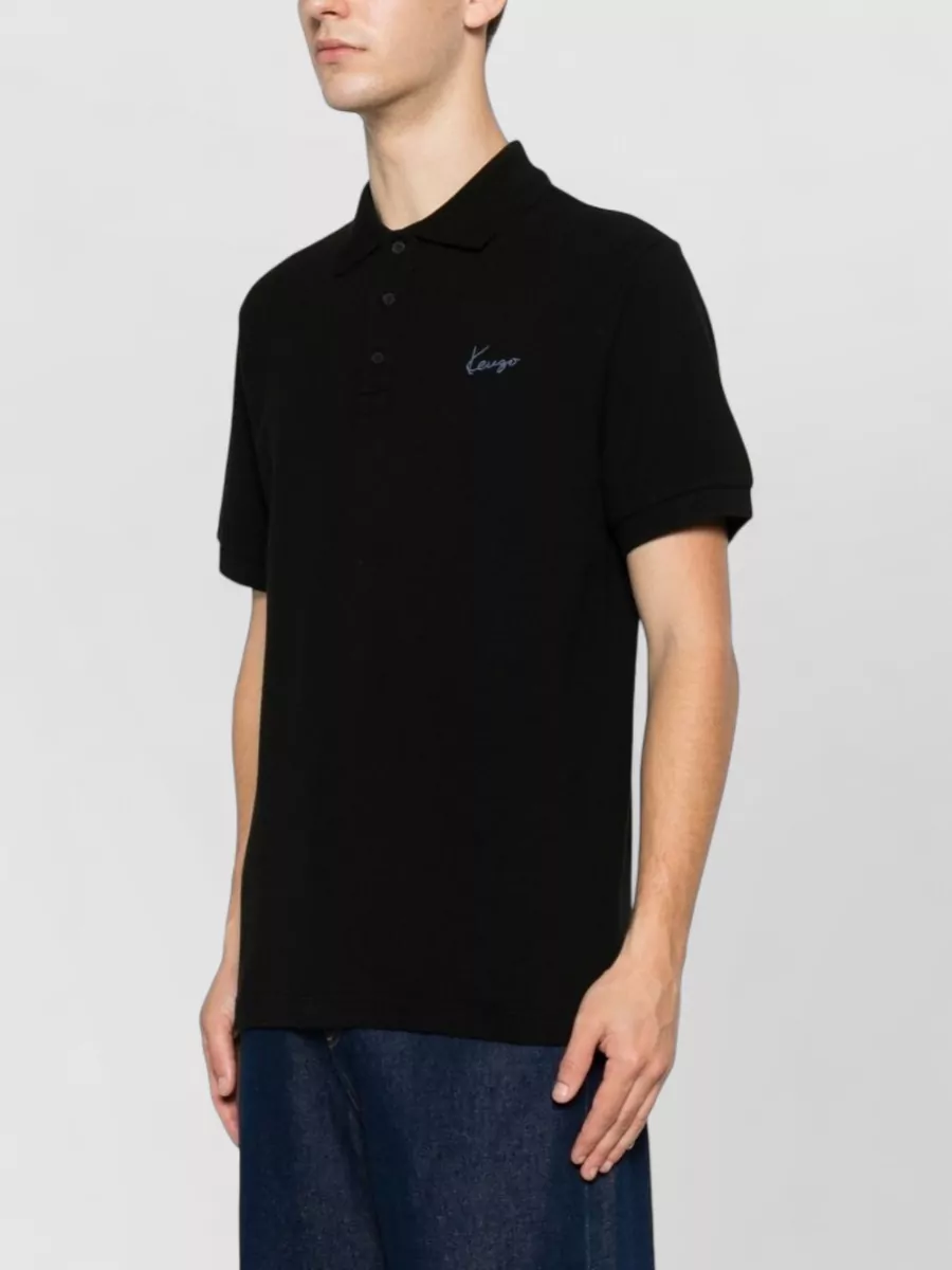 Kenzo Cotton Piqué Short-Sleeve Polo Shirt