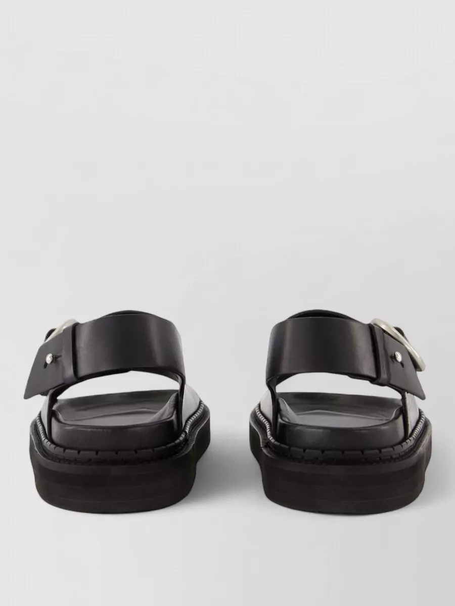 Ami Paris Leather Fussbet Sandals