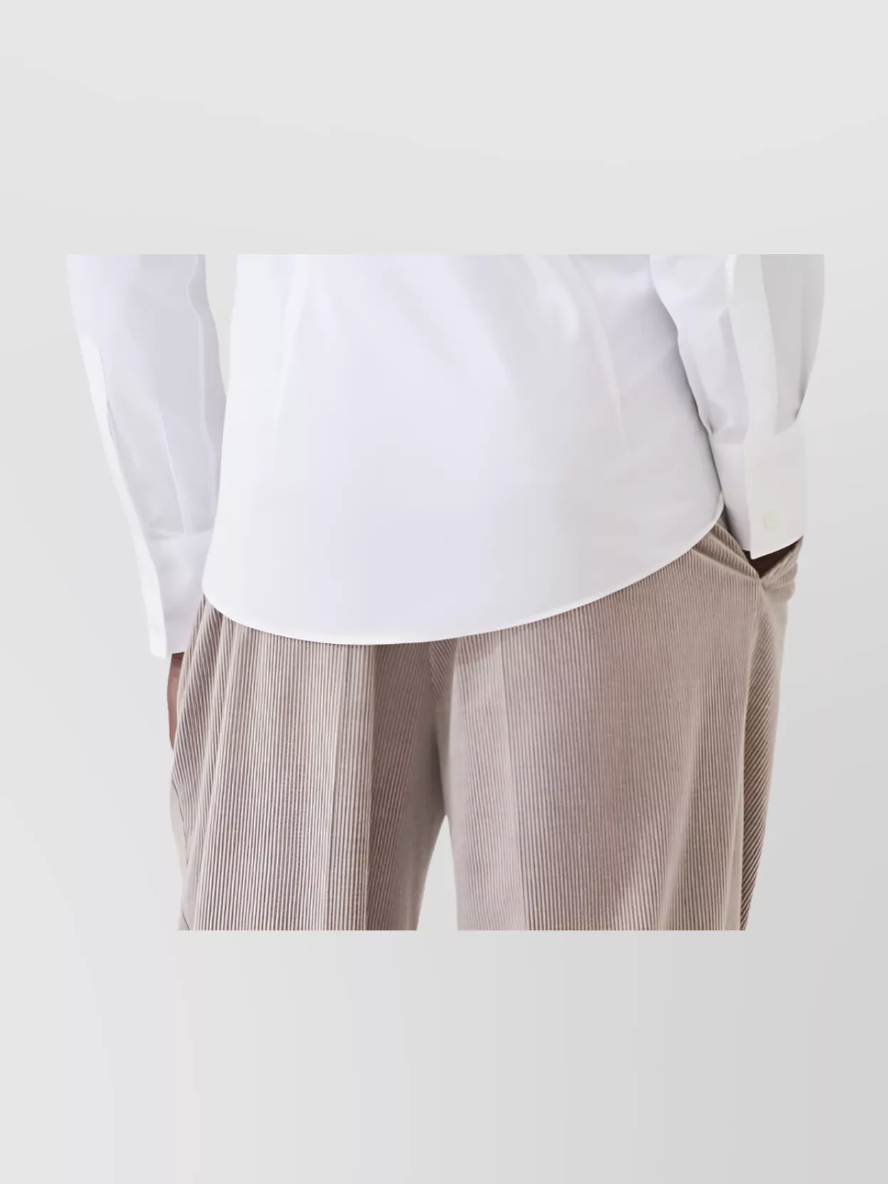 Brunello Cucinelli Shirt Cotton Curved Hem