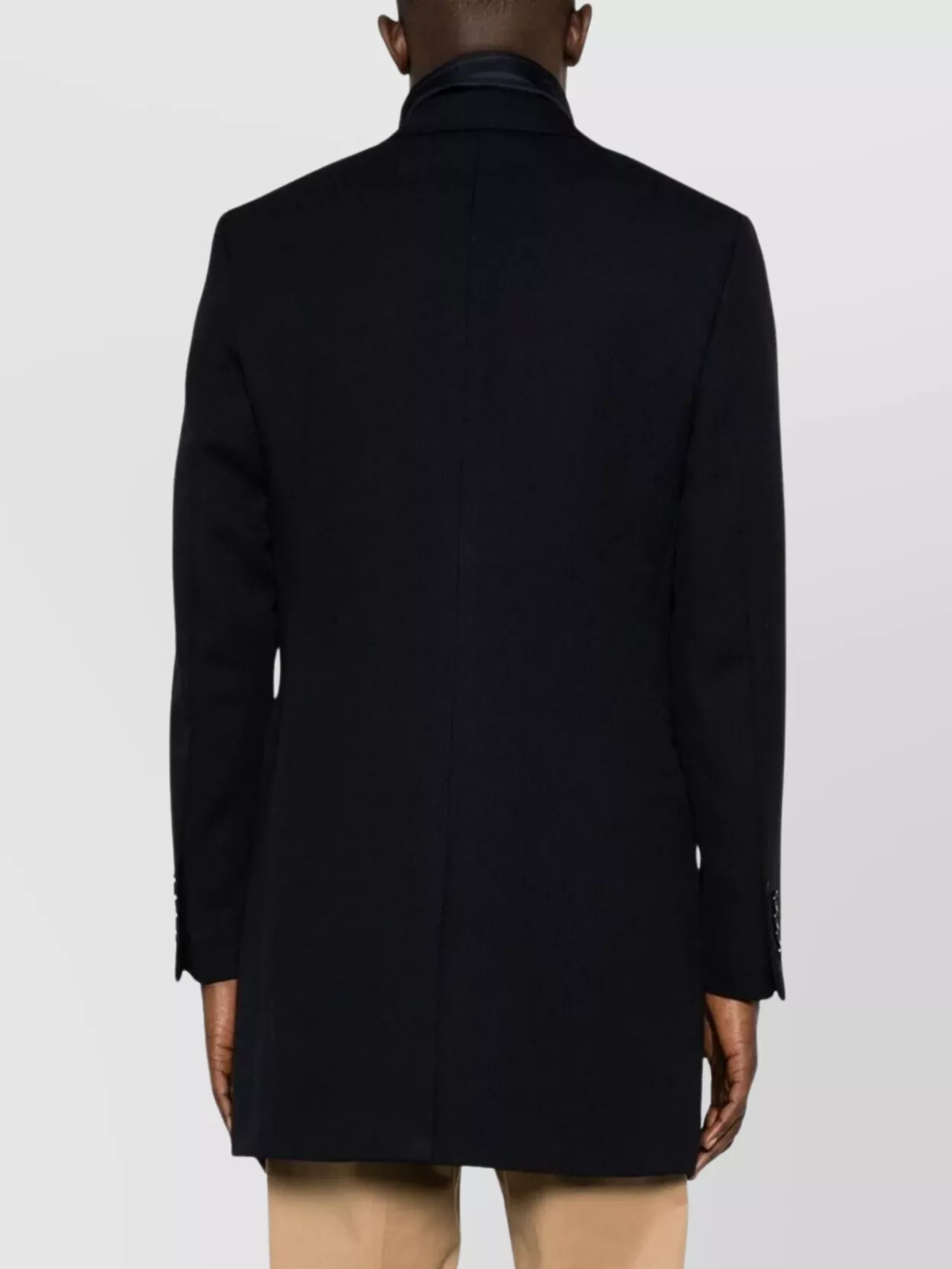 Fay Double-breasted Stretch Coat In Multi