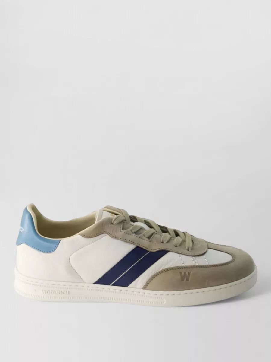 Woolrich Low Top Sneakers Round Toe Rubber Sole