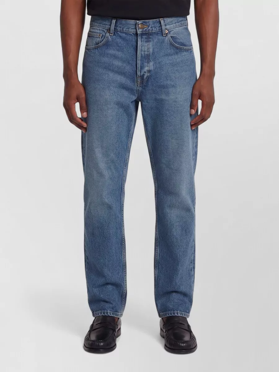 The Row high-rise straight-leg denim jeans