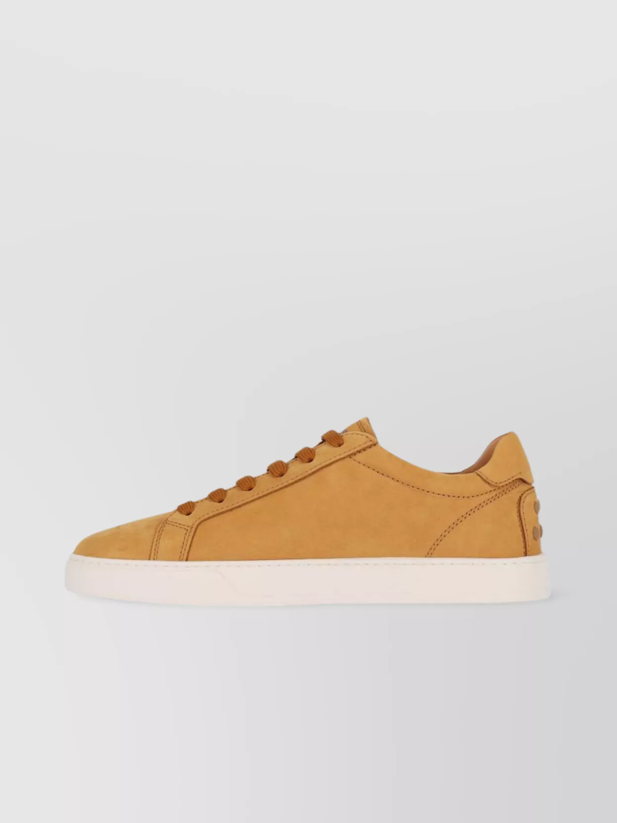 Tod's Low Top Round Toe Rubber Sole Sneakers