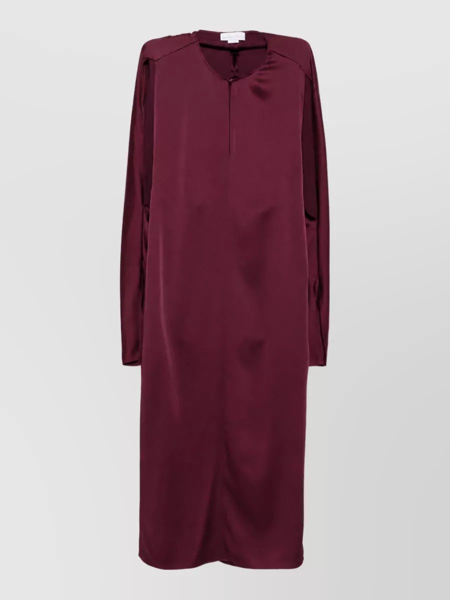 Stella Mccartney Midi Dress Keyhole Neckline Side Cutouts