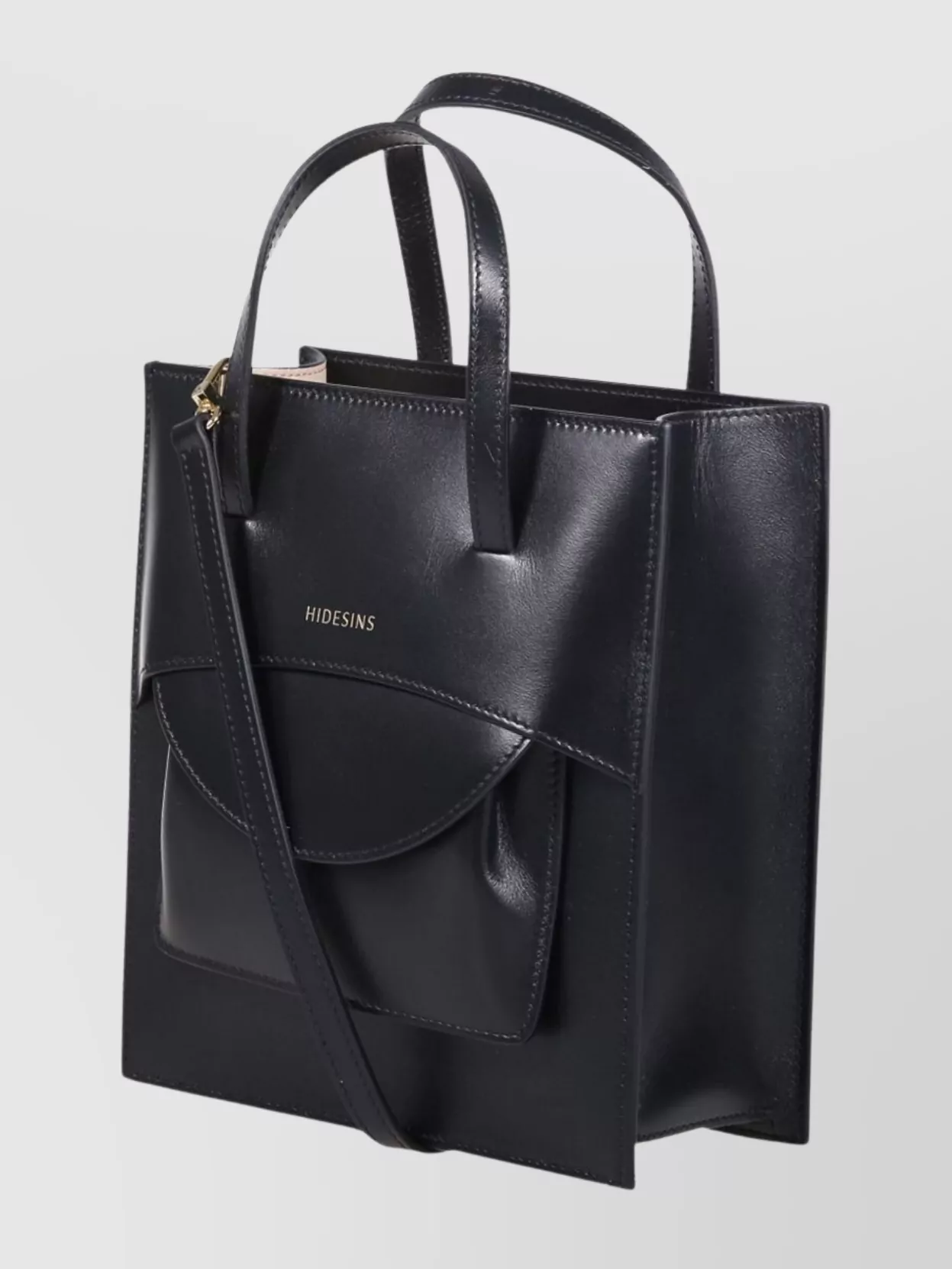 Hidesins Mini Leather Bag Detachable Strap