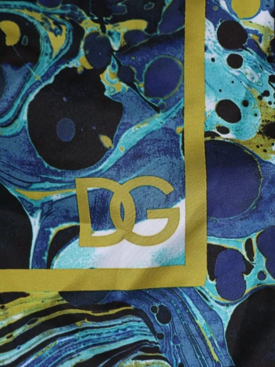 Dolce&Gabbana Marble Print Swim Boxer Shorts