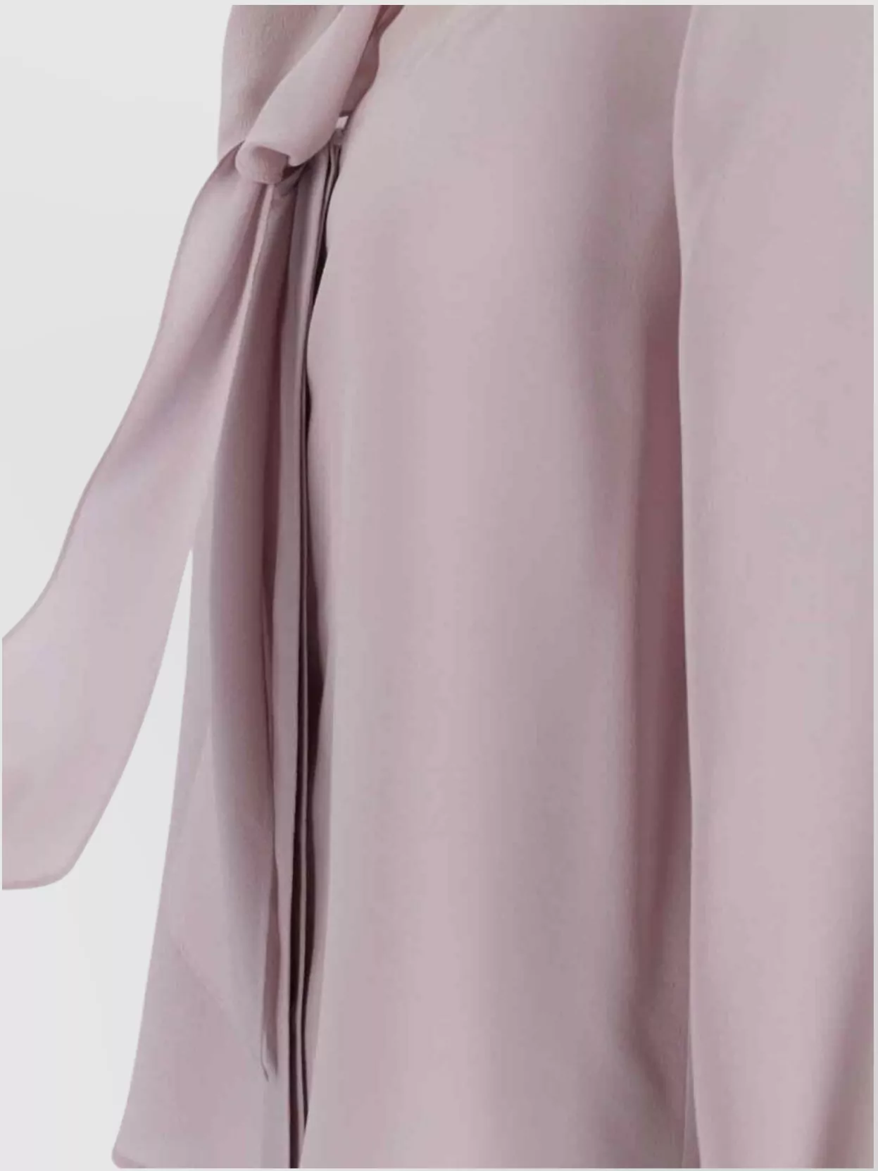 Prada Bow Detail V Neck Long Sleeves Top
