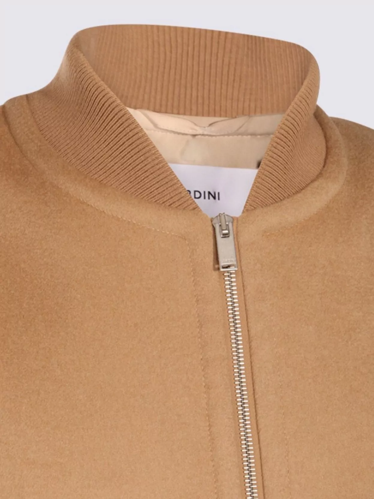 Lardini Ribbed Collar Sleeveless Design Front Pockets Jacket