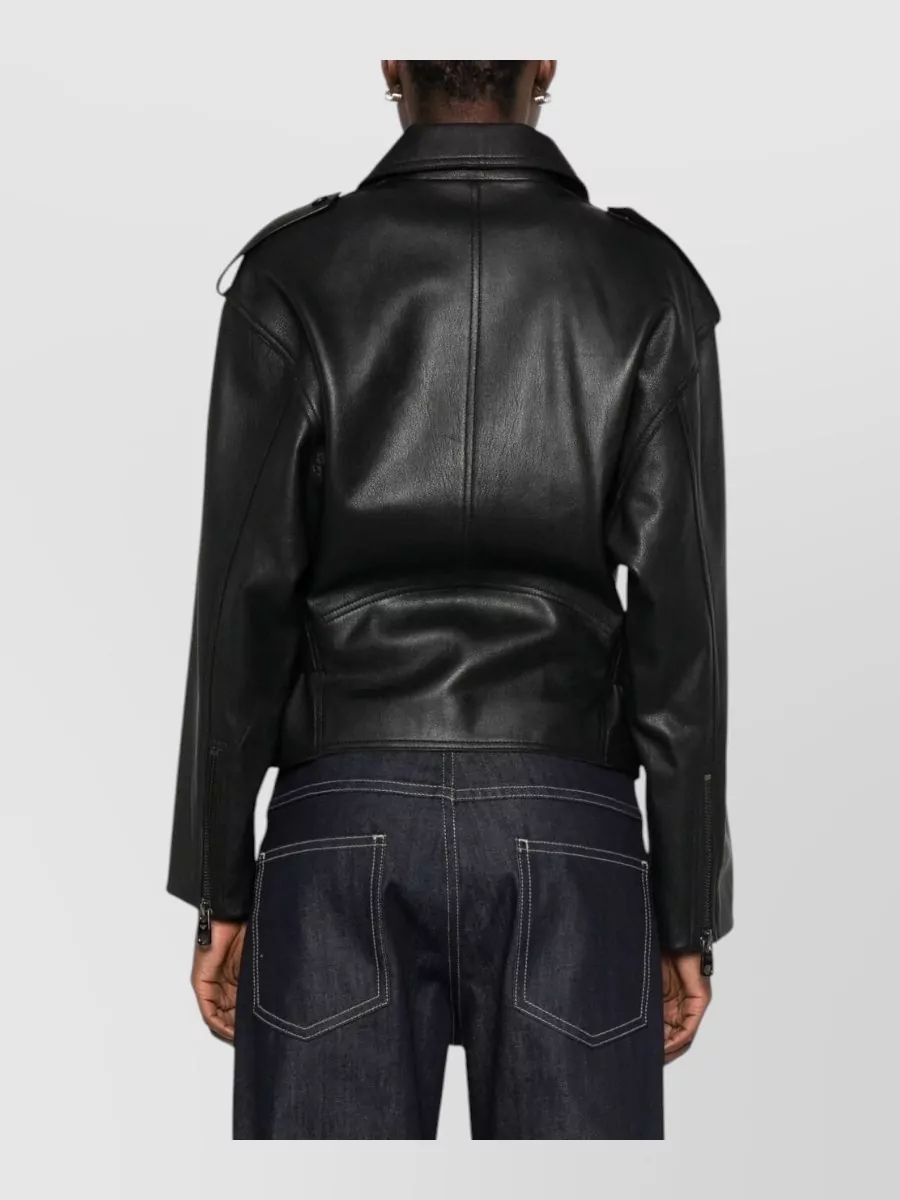 Emporio Armani Leather Biker Jacket