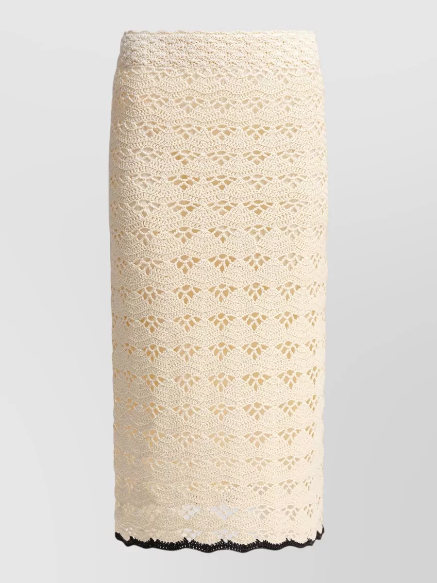 Zimmermann Cotton Rhiannon Midi Pencil Skirt