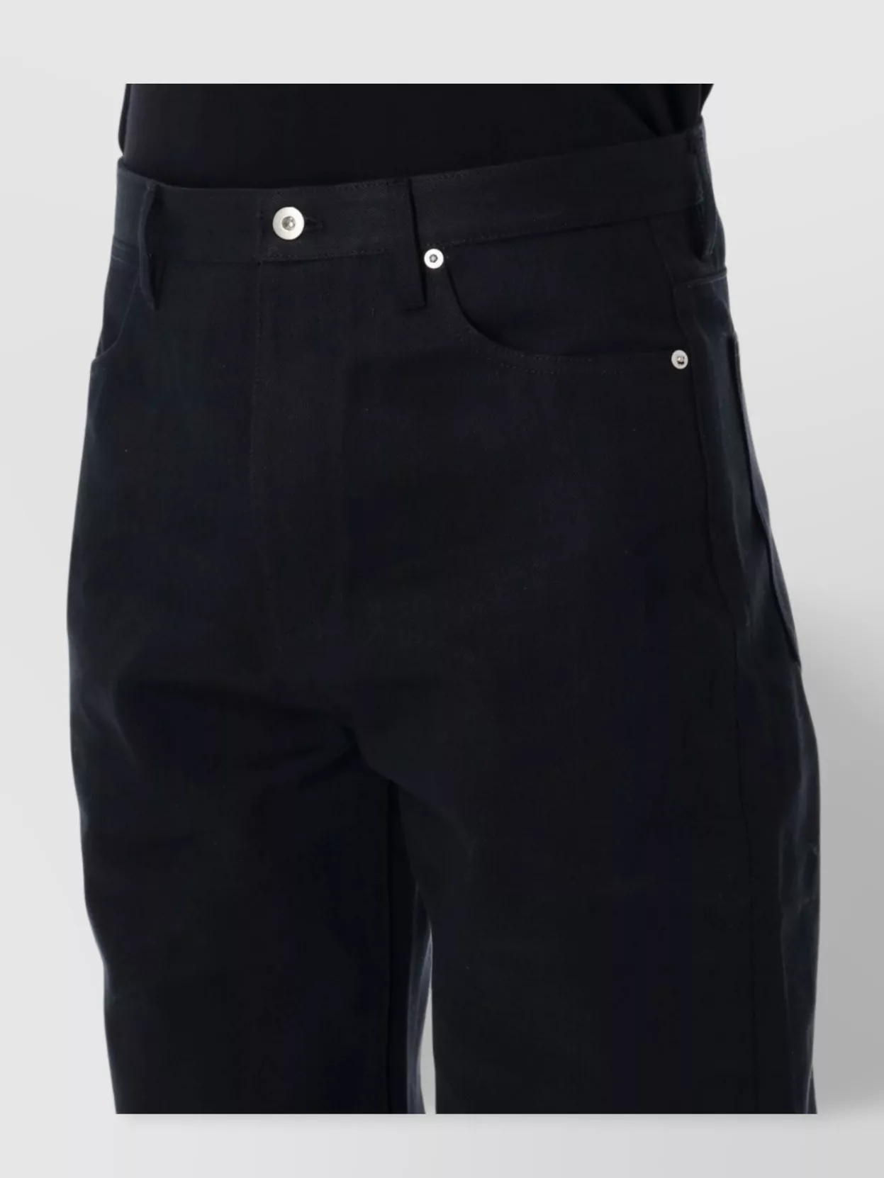 Jil Sander Blue Jeans With Belt Loops And Logo Patch On The Rear In Denim Man