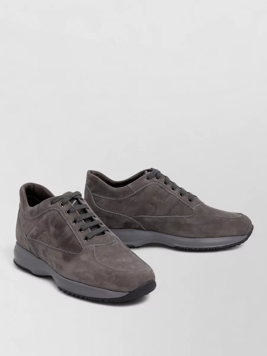 Hogan leather lace-up sneakers