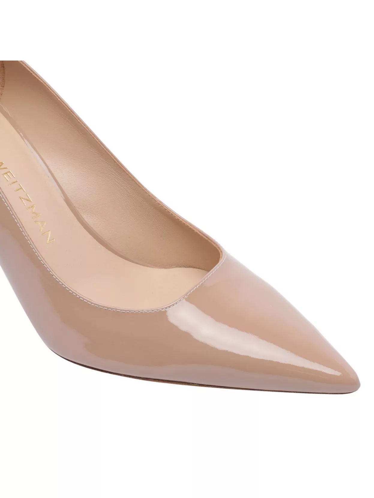 Stuart Weitzman Pointed Toe Patent Leather High Heel Pumps