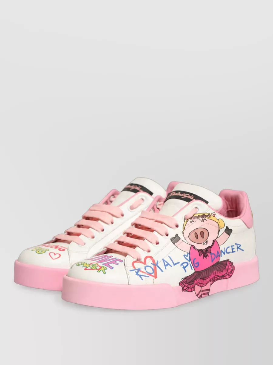 Dolce&Gabbana Leather Low-Top Sneakers