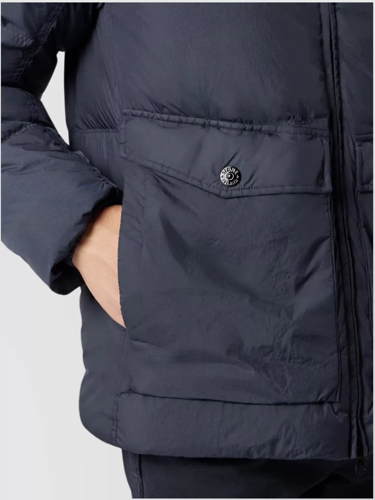 Stone Island Crinkle Reps Ny Jacket Badge Sleeve