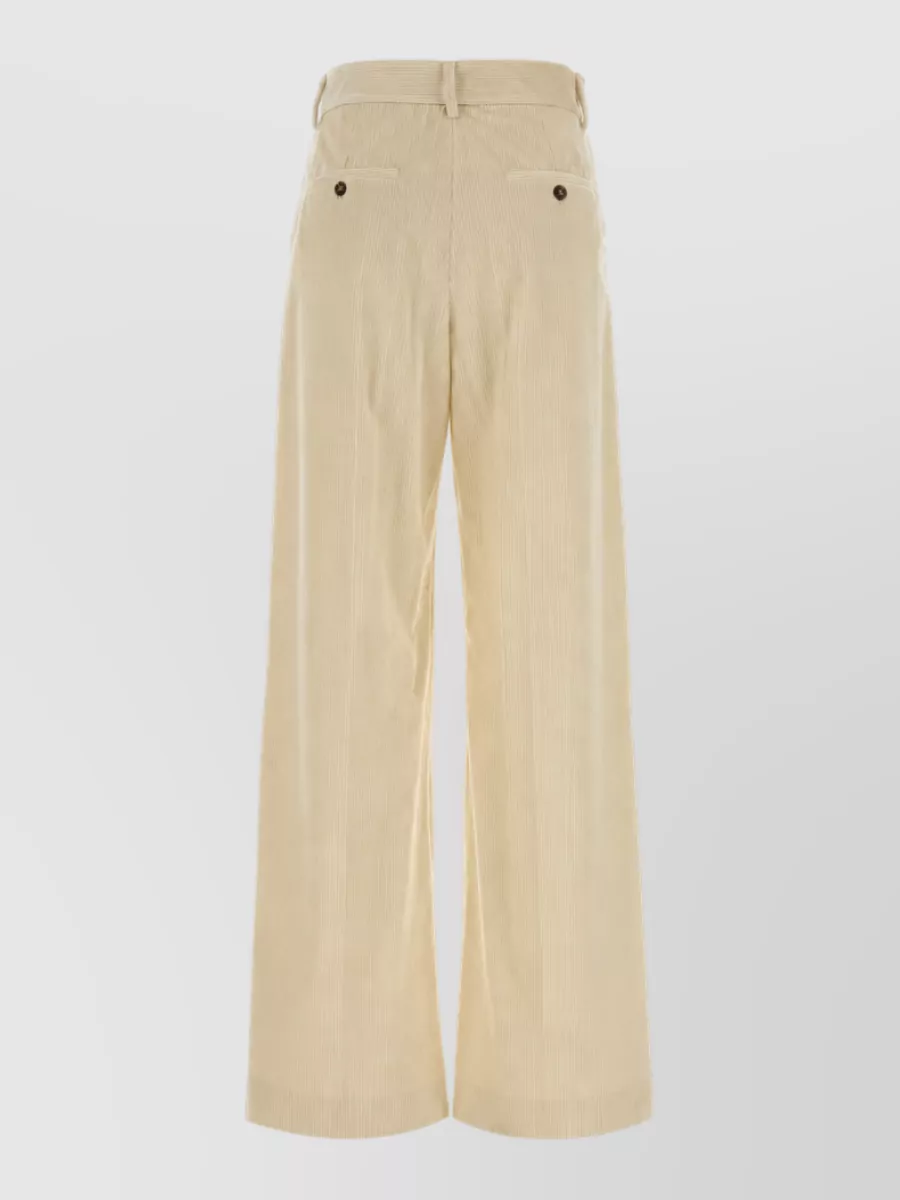 Weekend Max Mara Cotton Corduroy Wide-Leg Trousers