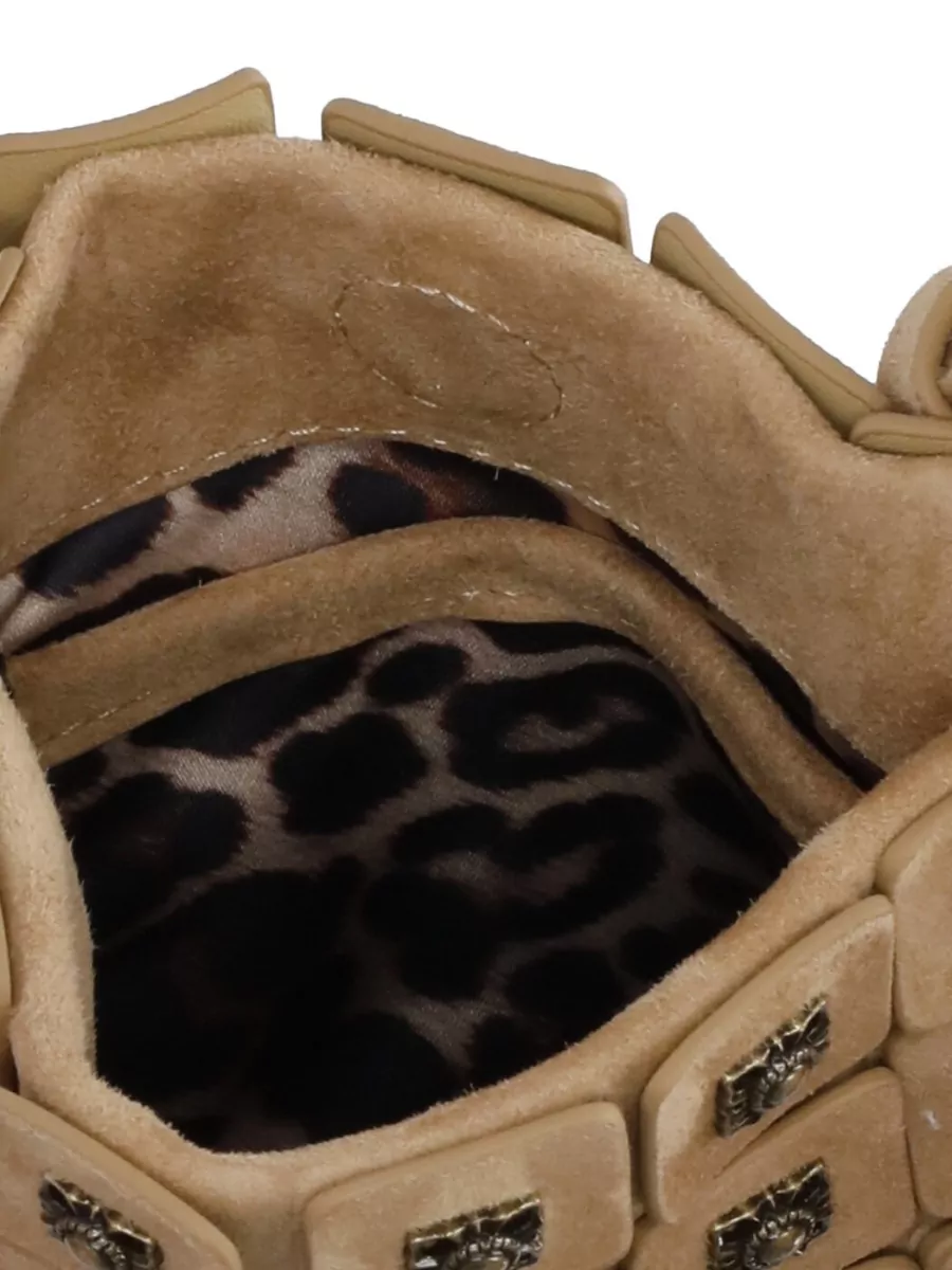 Ash Studded Suede Leather Shoulder Bag