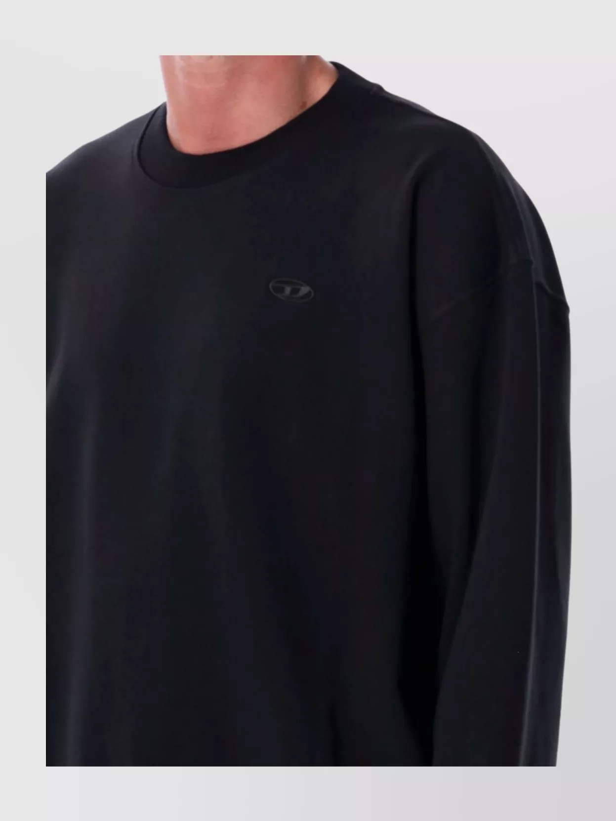 Diesel S-rob-megoval-d Sweatshirt In Black