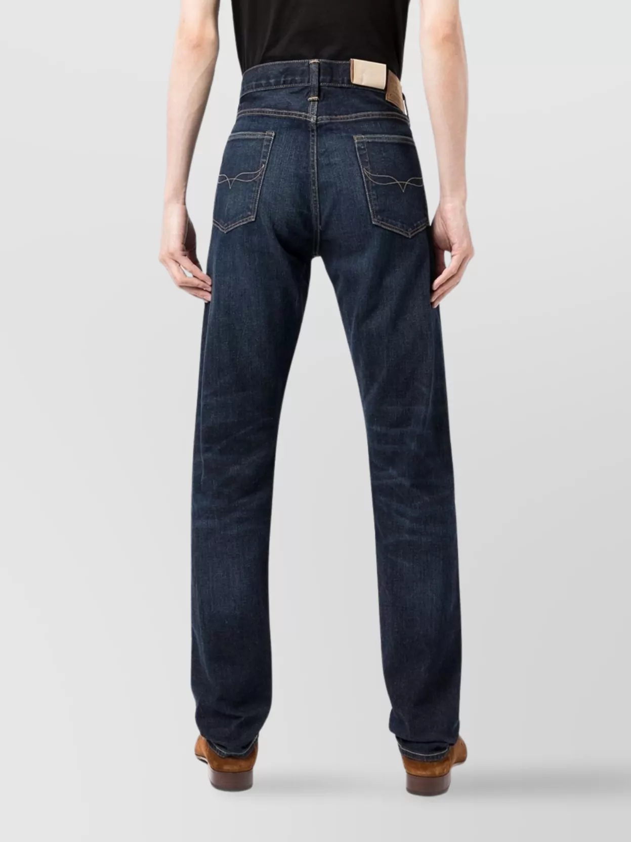 Ralph Lauren Straight Leg Cotton-Blend Trousers