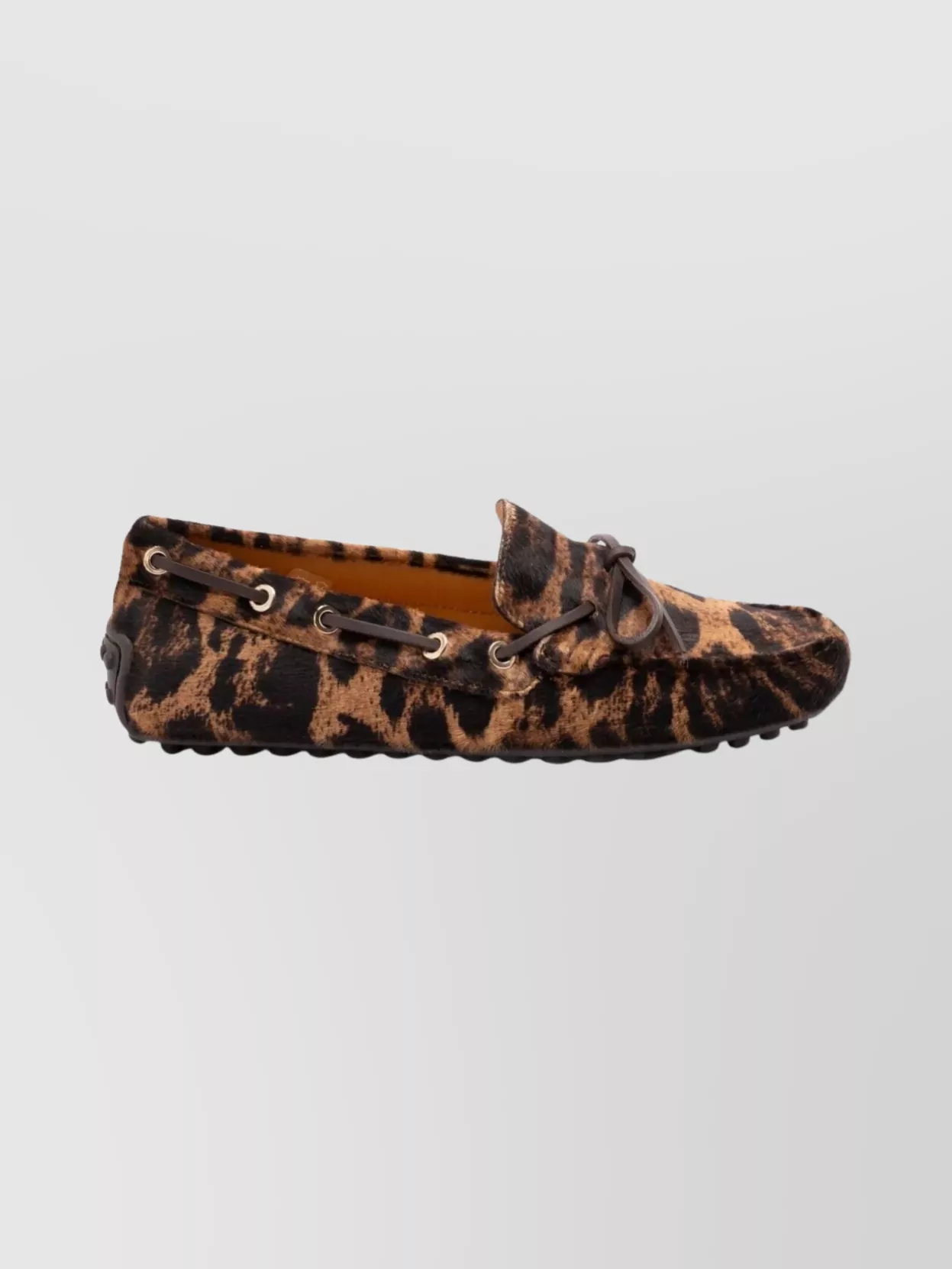 Tod's Leopard-print calf hair loafers
