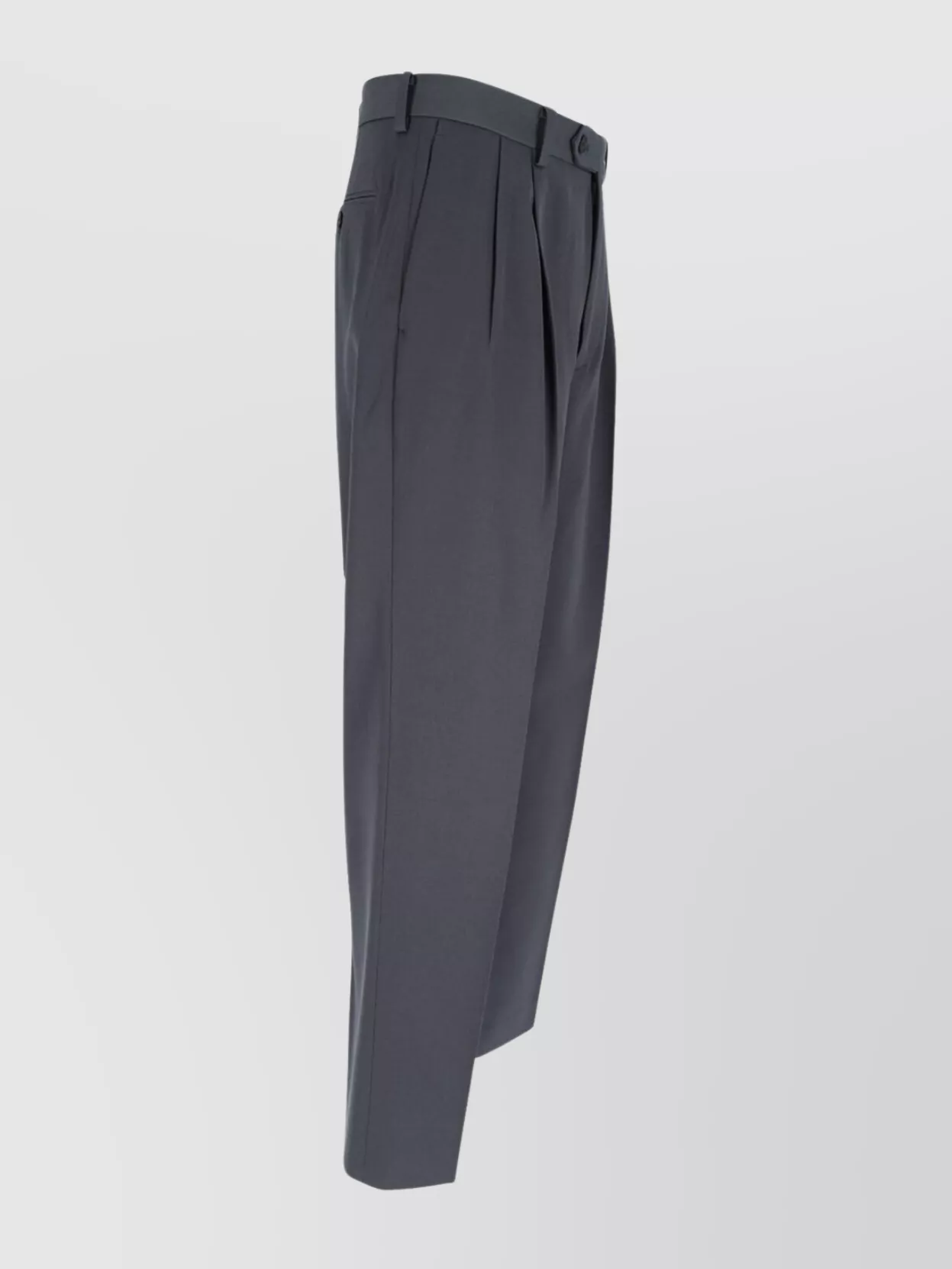 Auralee Straight Trousers With Pleats And Pockets