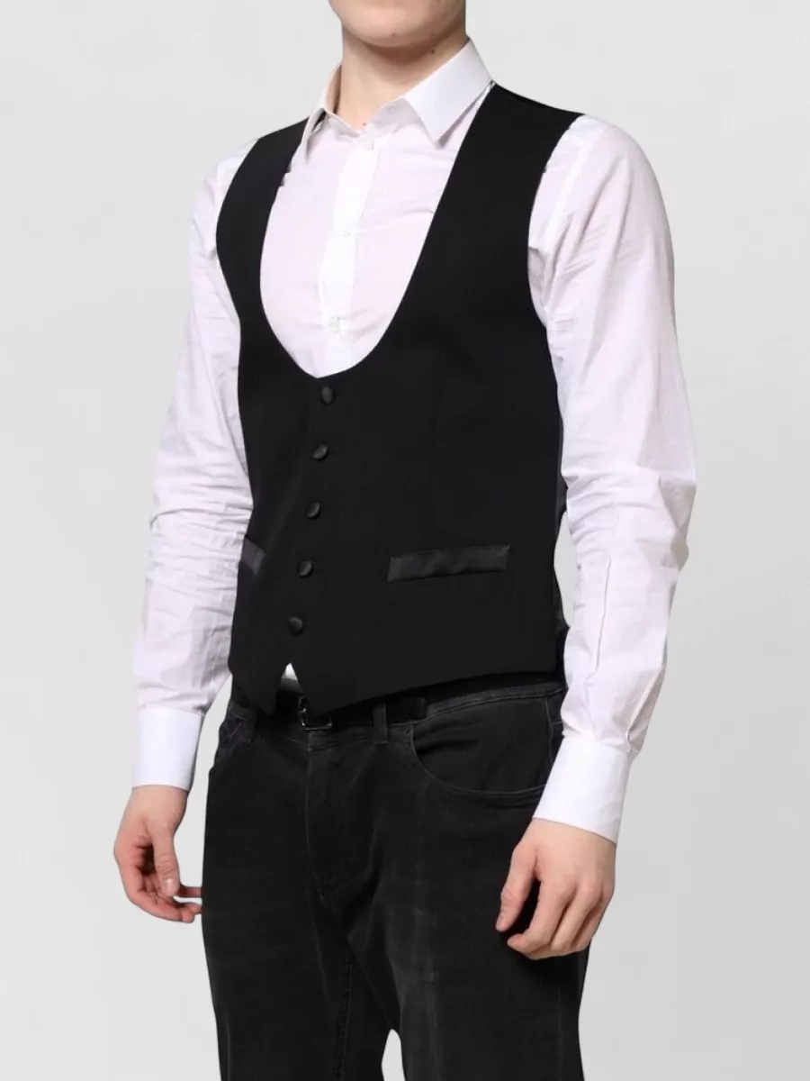 Dolce&Gabbana Wool Silk Waistcoat