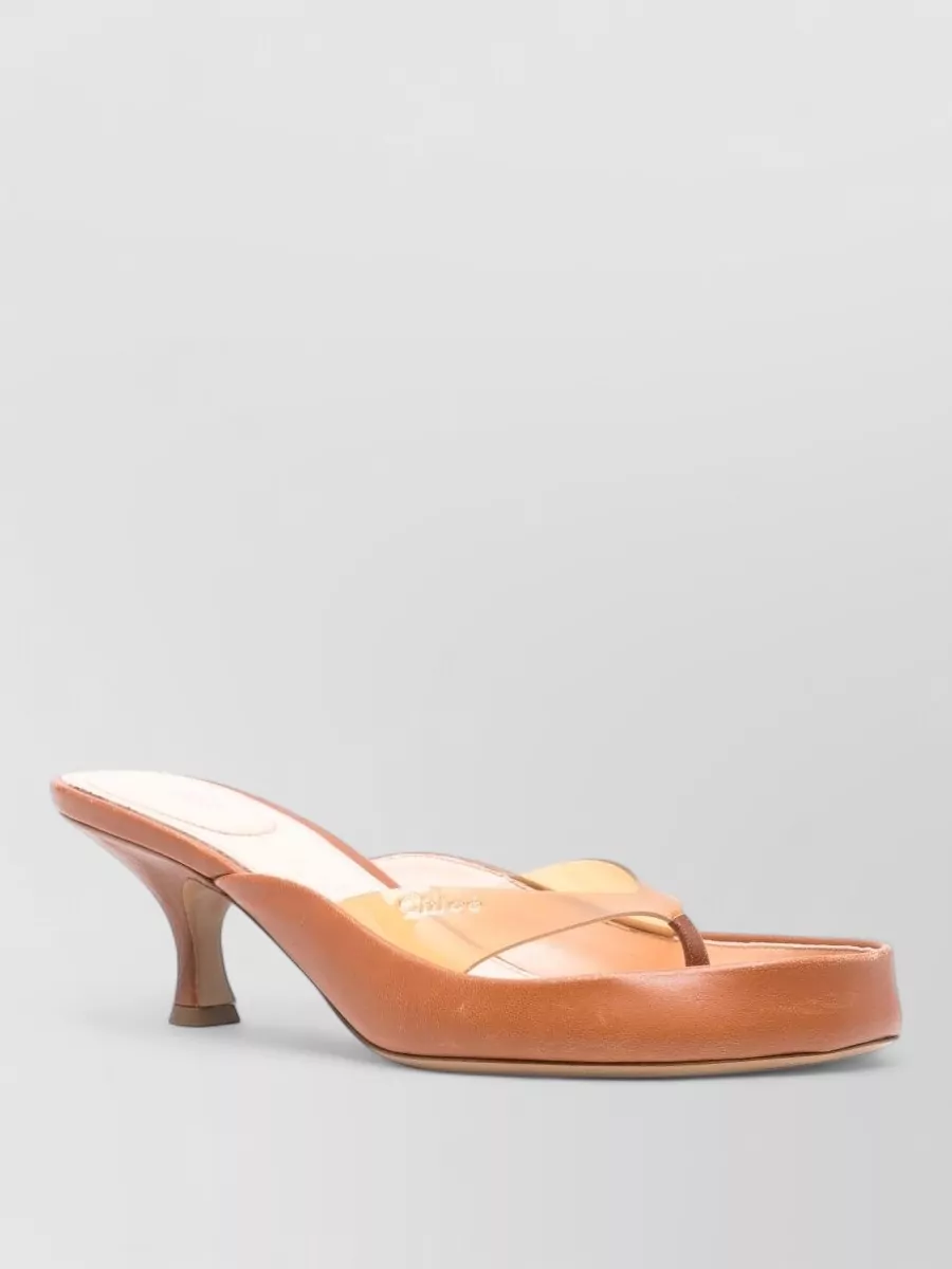 Chloé leather junie thong sandals