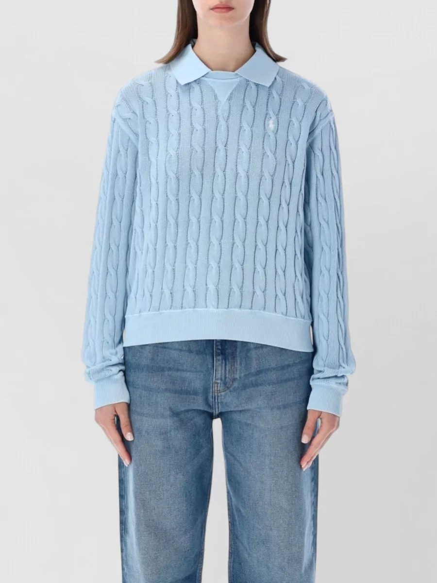 Polo Ralph Lauren Cable-knit relaxed-fit cotton sweater