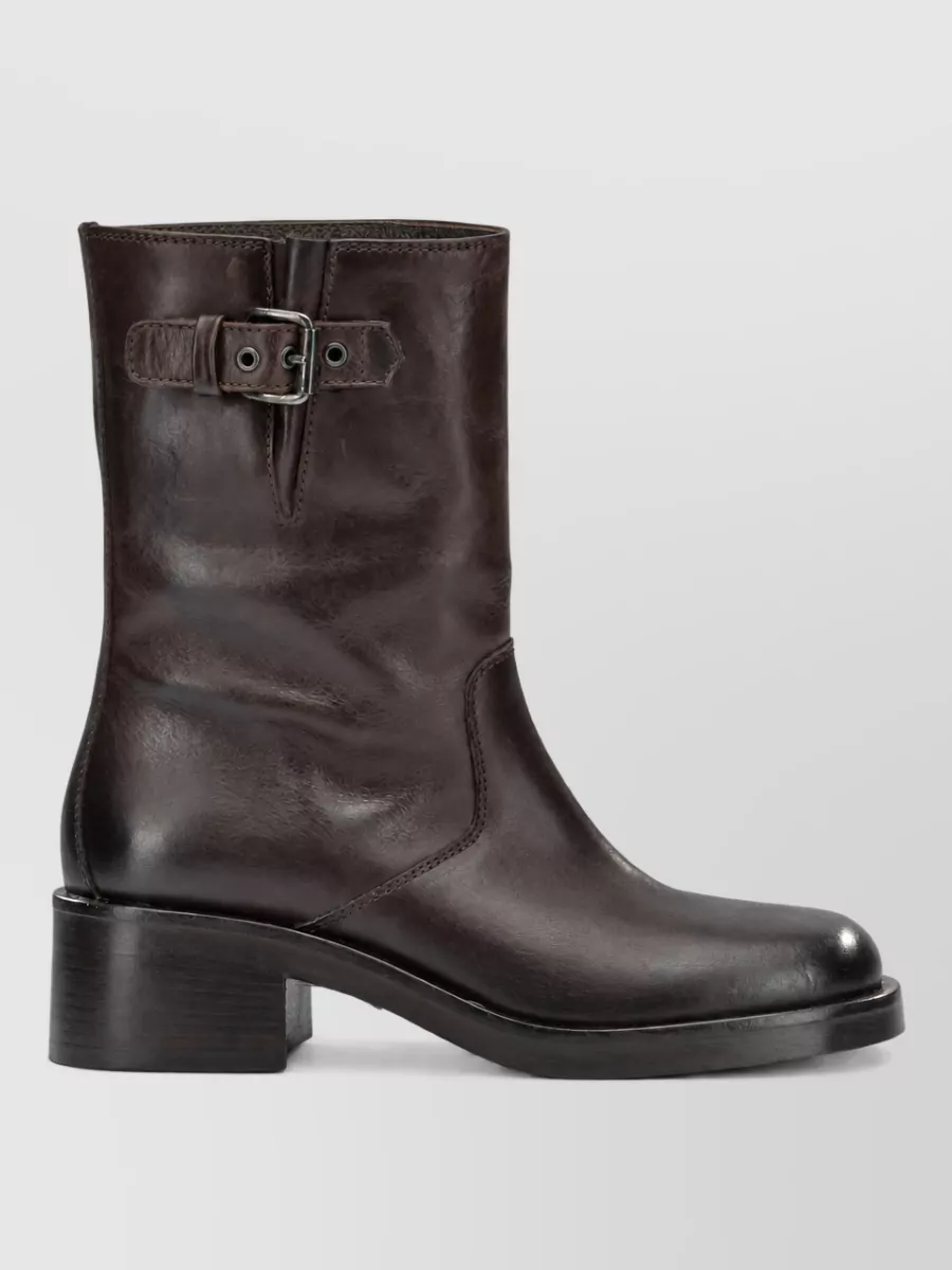 Strategia Leather Ankle Boots
